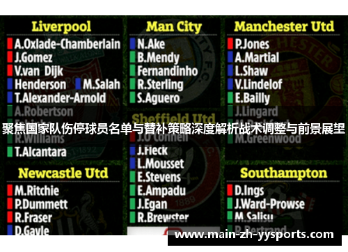 聚焦国家队伤停球员名单与替补策略深度解析战术调整与前景展望