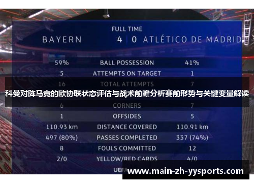 科曼对阵马竞的欧协联状态评估与战术前瞻分析赛前形势与关键变量解读